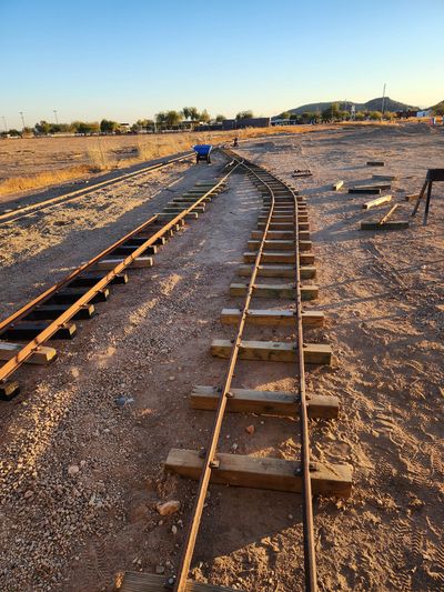 Train tracks at the railroad